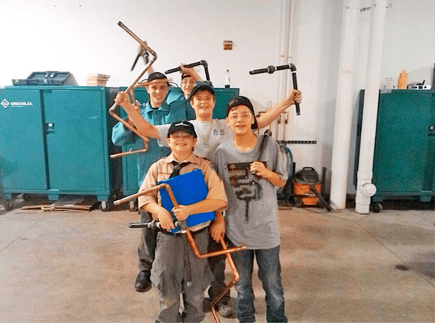 Boy Scouts and Plumbers Local 55 JATC Partner Up for Merit Badge Project