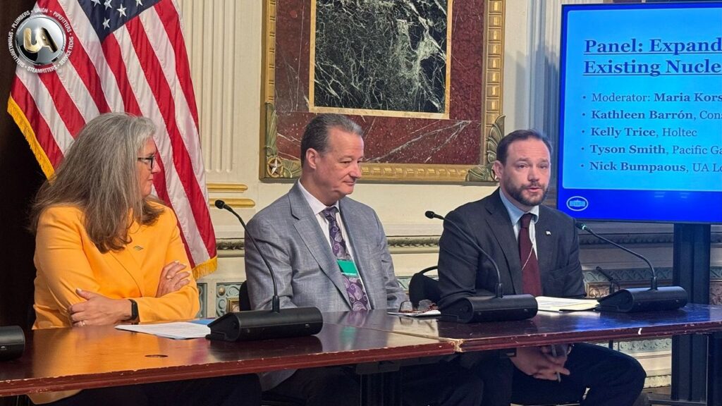 Local 598 Business Manager Nick Bumpaous at the White House summit.