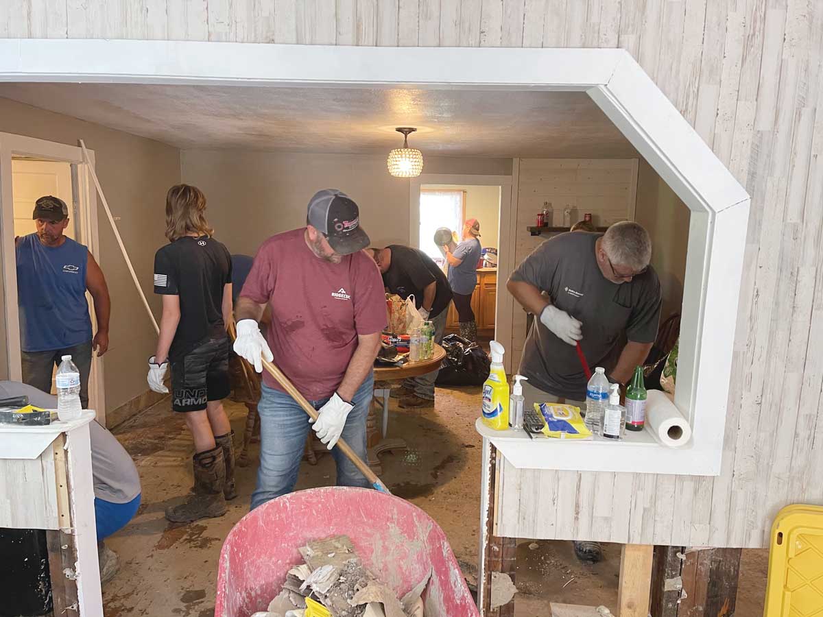 UA Members Tim Hayes and Steve Price storm victims