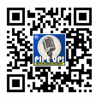 UA Pipe UP! Podcast QR Code | United Association