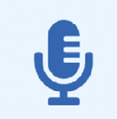 Blue Microphone Icon | United Association